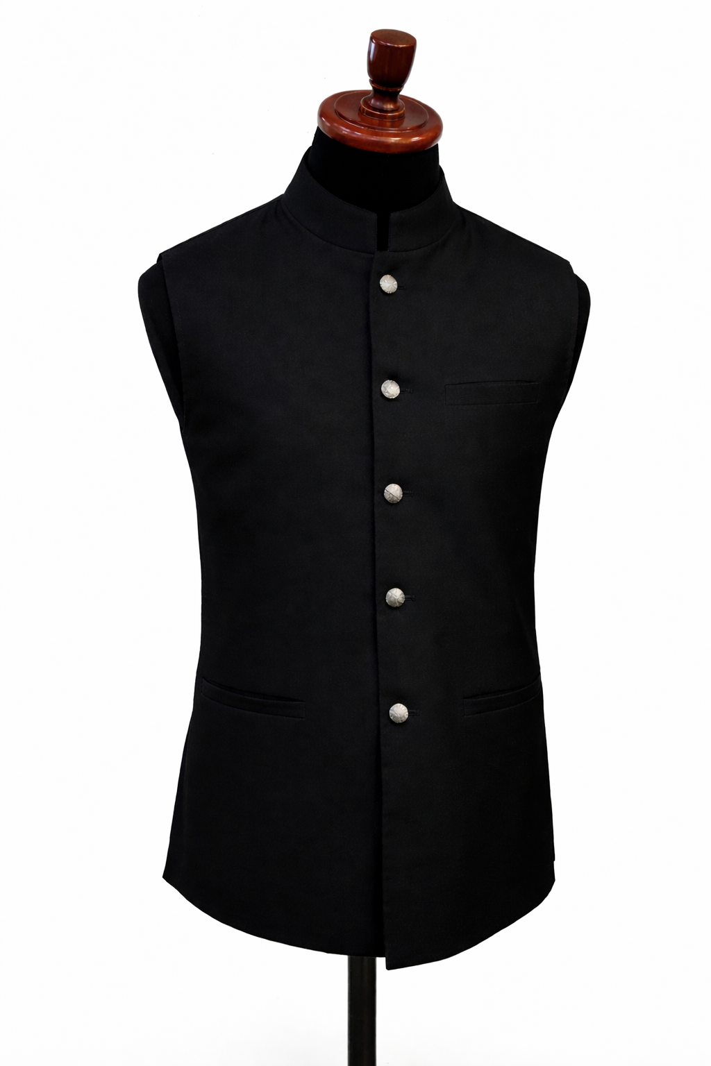 Men's Black Suiting Waistcoat