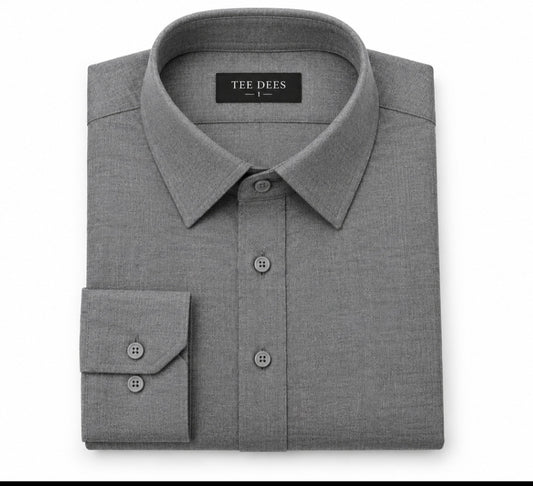 Men's Silver Grey Shalwar Kameez - Woolen Blend