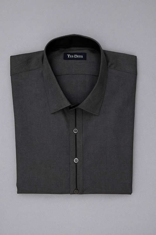 Charcoal Grey Shalwar Kameez - Woolen Blend