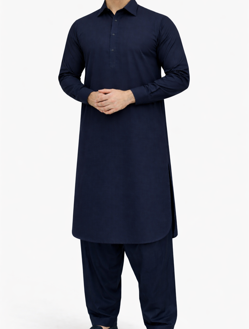 EID Arrival - Navy Blue Shalwar Kameez - Wash n Wear