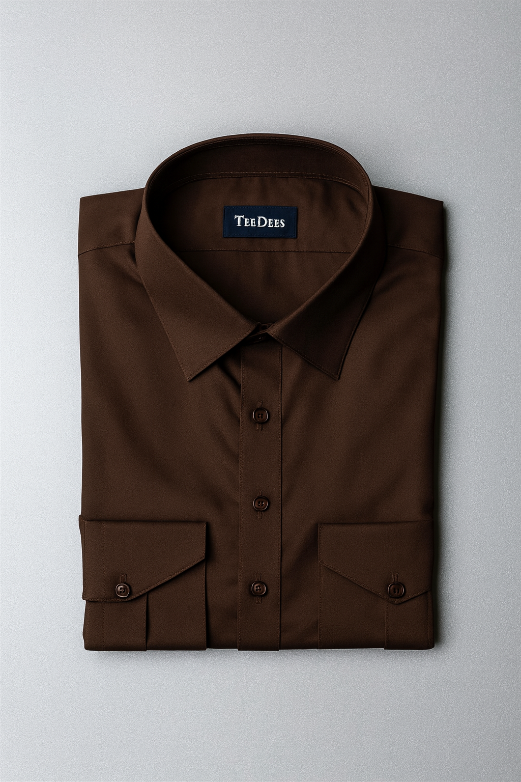 Double Pocket Chocolate Brown Shalwar Kameez - Woolen Blend