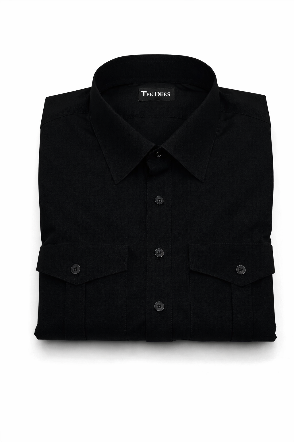 Black Double Pocket Shalwar Kameez in Pure Cotton