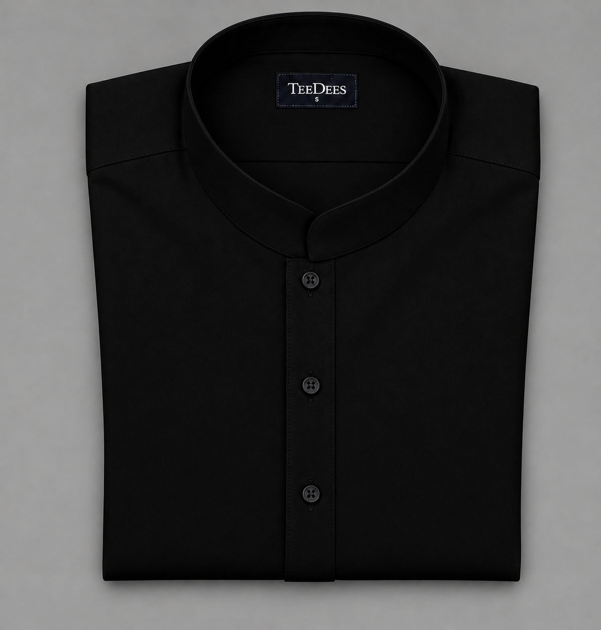 Men's Black Kurta Shalwar - Woolen Blend