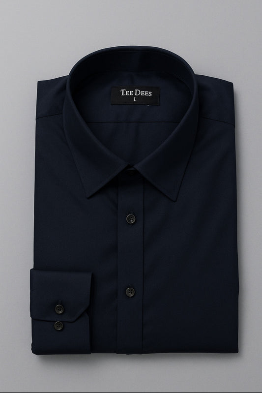 Men's Dark Navy Premium Shalwar Kameez - Woolen Blend