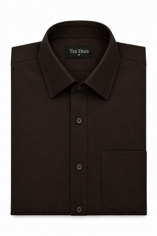 Chocolate Brown Woolen Blend Shalwar Kameez