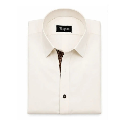 Off-White Shalwar Kameez with Embroidered Contrast